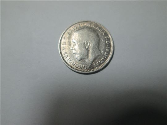 3 penija iz 1918. srebro, Džorž V