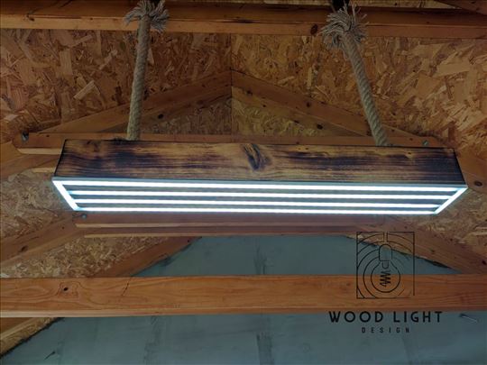Led luster wood light design