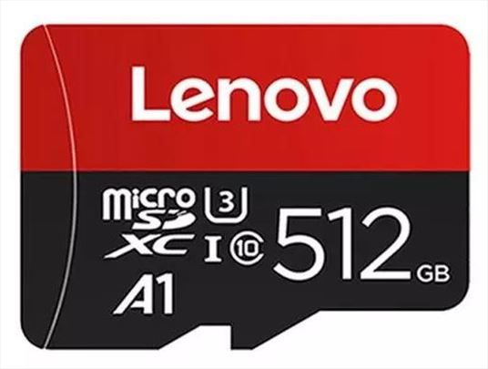 Lenovo 512GB Micro SD/XC/TF Card A1/U3/Class 10