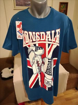 Odlicna muska majica Lonsdale Plava XL 100% pamuk