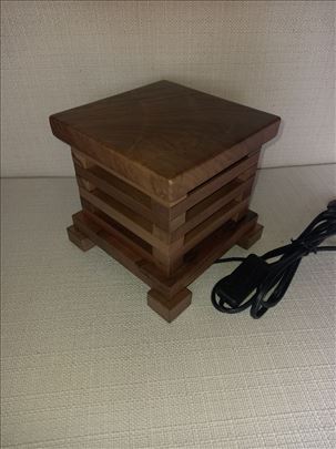 Drvena lampa Kub američki orah 1,2,3