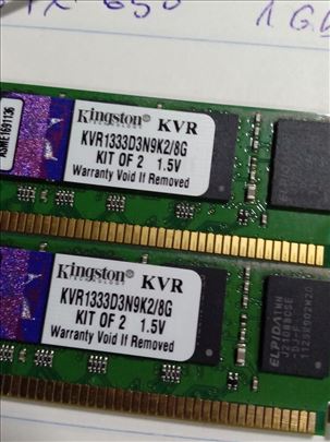 KIGSTON 8 GB ( 2x4GB) DDR3 UPARENE memorije