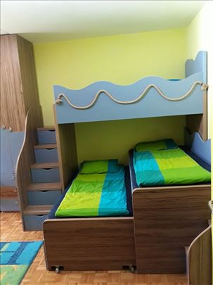 Funkcionalna dečija soba za 2 - 3 deteta