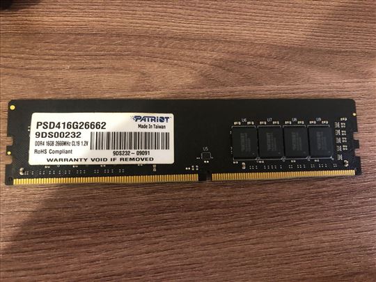 16GB DDR4 2666Mhz Patriot Signature PSD416G26662