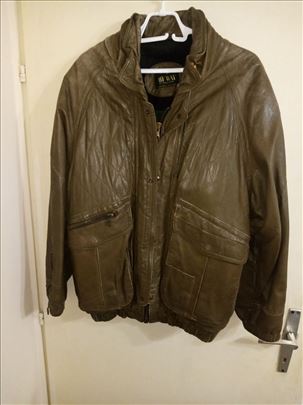 Kožna postavljena jakna xl- xxl