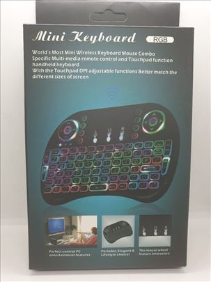 Bluetooth mini RGB tastatura sa punjivom baterijom