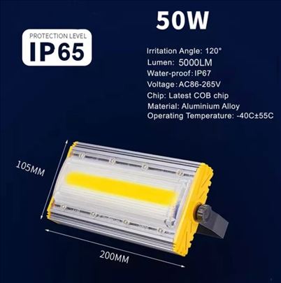 Cob 50w LED linearni  industrijski reflektor 50w 