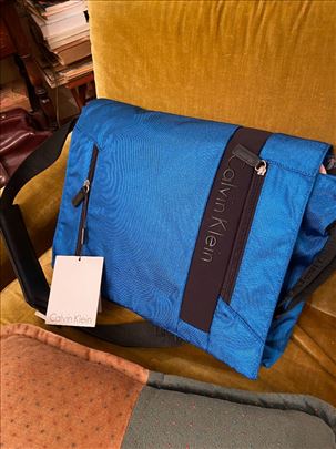 Calvin Klein laptop torba, plava, unisex, nova sa 