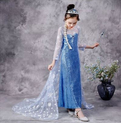 Elza Elsa Frozen kostim haljina model C plašt