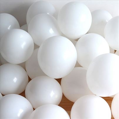 Baloni za proslave u beloj boji 50 kom