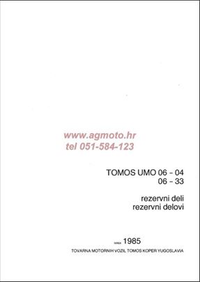 Tomos UMO 6 Katalog rezervnih delova