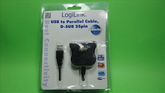 LogiLink USB to Parallel Cable,D-SUB 25pin!