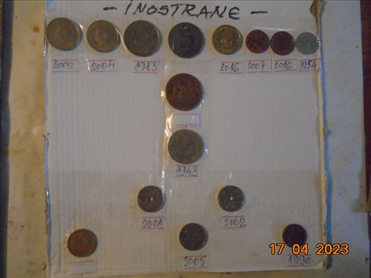 Inostrane kovanice kolekcija 