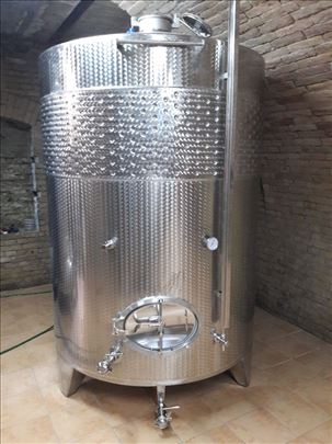 Inox cisterna za vino s duplim plaštom - 5000 lit