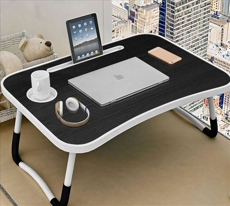 Visenamenski klopivi sto za laptop - drveni