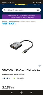 Adapter Type C na HDMI 