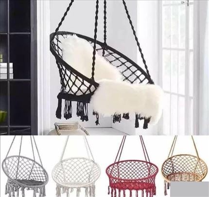 Viseća ljuljaška gnezdo novo pletena 