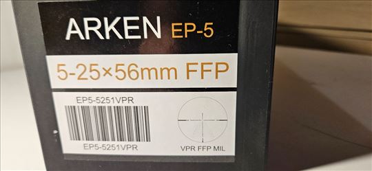 Arken EP5 5-25x56 FFP VPR Mil