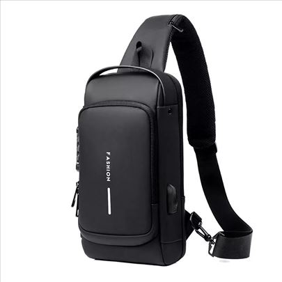 Vodootporna muška torbica protiv kradje + USB 