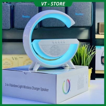 3 u 1 LED RGB stona lampa blutut zvučnik i punjač