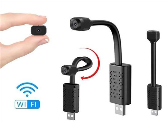 Mini Kamera WiFi IP kamera Špijunska na USB ili po