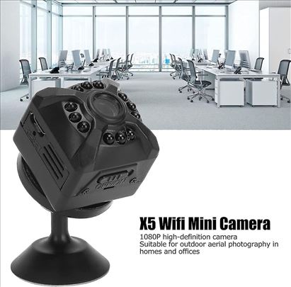 X5 Wi-Fi mini spy FHD kamera/Detekcija pokreta 