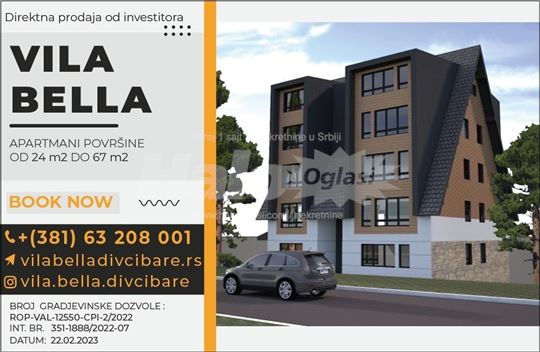 Prodaja Lux apartmana u izgradnji55,26m2,Vila Bela