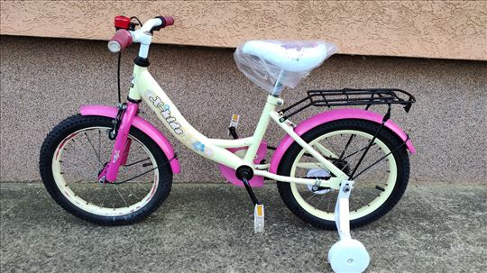Deciji bicikl X-Kids 16" za devojcice sa pomocnim
