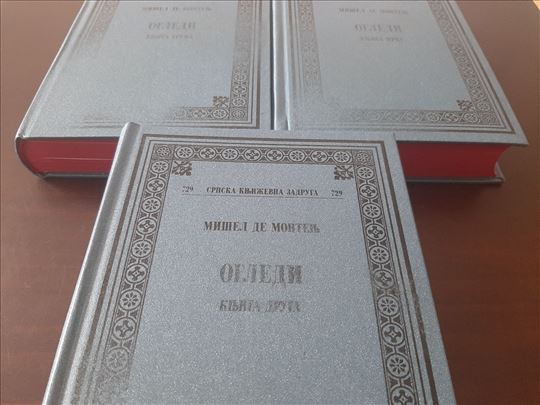 Mišel de Montenj Ogledi 1-3 nove knjige 
