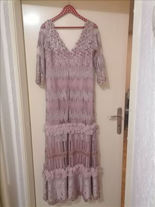 Svečana prljavo roze haljina