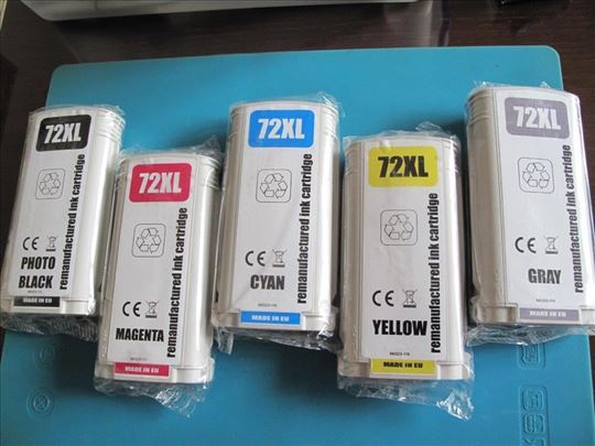 5 kompatibilnih kertridža HP 72XL - nekorišćeni