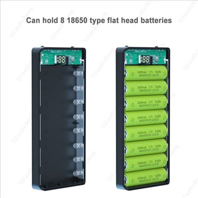Power bank kutija za baterije 8x18650