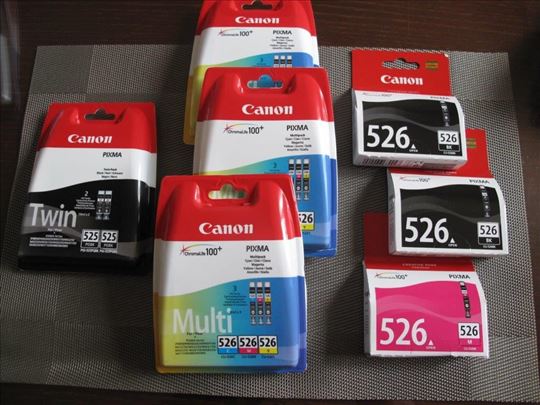 CANON 525 i 526 Black i Color nekorišćeni ink kert