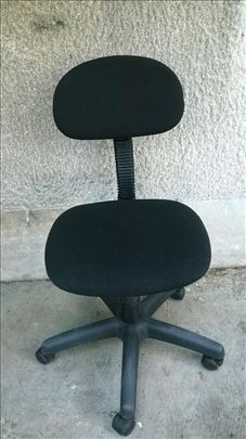 Daktilo stolica na podizanje,crni mebl stof,visina