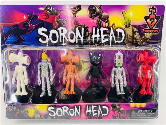 6 kom Siren Head Soron Head sirenhed