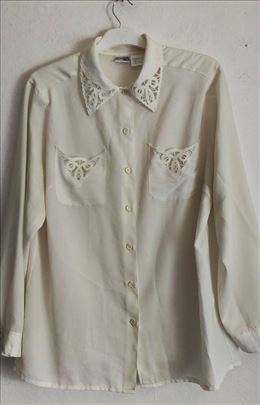Vintage Chris-Jb bluza sa belim vezom veličina xl