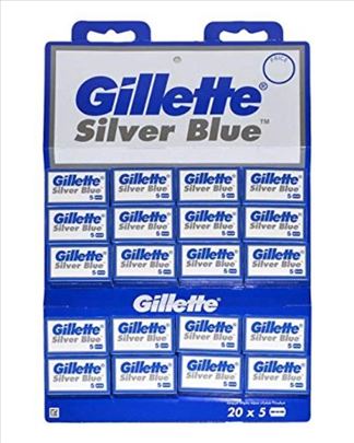 Gillette Silver Blue - žileti za brijanje 100 kom.