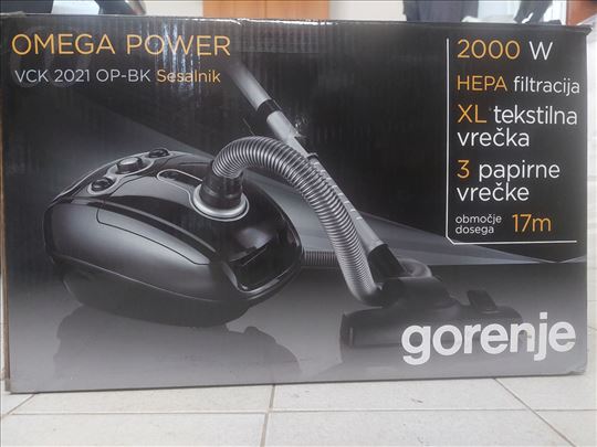 Gorenje Omega Power 2000W  + pokloni