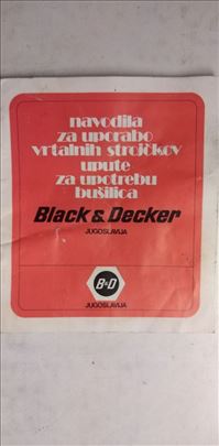 Uputi za upotrebu busilica Black&Decker 17x15 cm.1