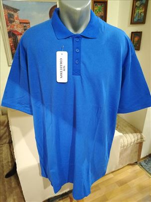 Nova muška majica sa kragnom Benx 4XL plava novo