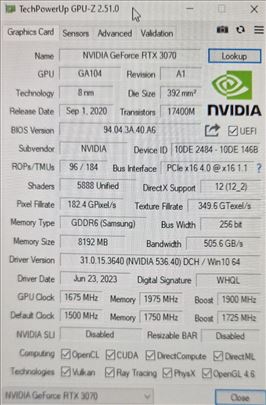 Prodajem grafičku karticu RTX 3070 8GB