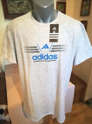 Nova muška markirana majica Adidas, siva 3XL, novo