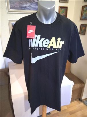 Nova muška pamučna markirana majica Nike crna 2XL
