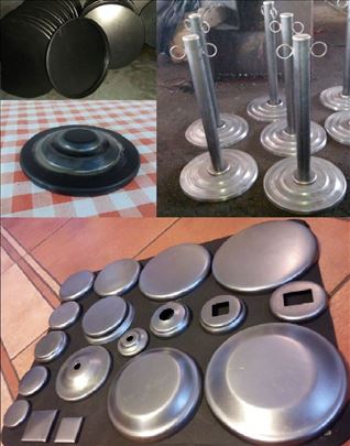 Metalne stope i ploce za stolove, civiluke, lampe