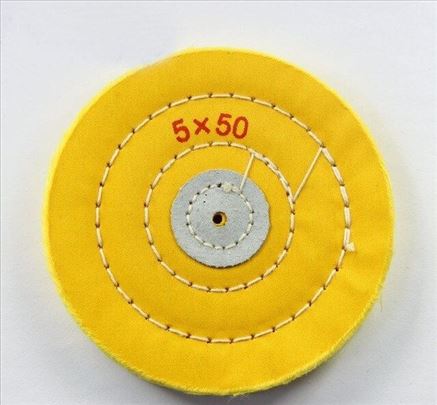 Filc za poliranje, platneni, žuti 125mm 