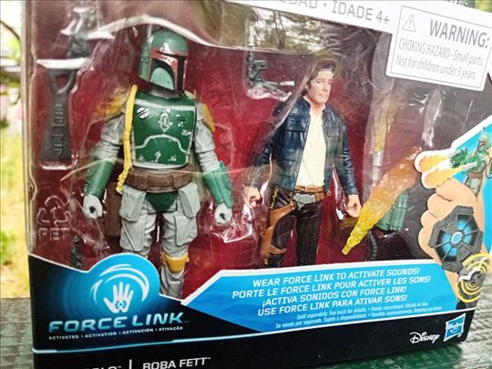 Star Wars Force Link Han Solo & Boba Fett 10 cm