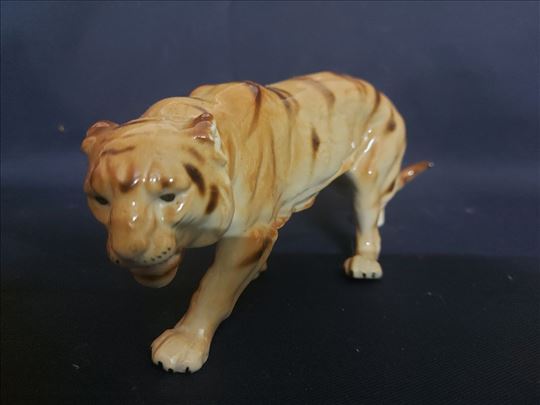Figura "Bengalski tigar", Royal Dux porcelan 