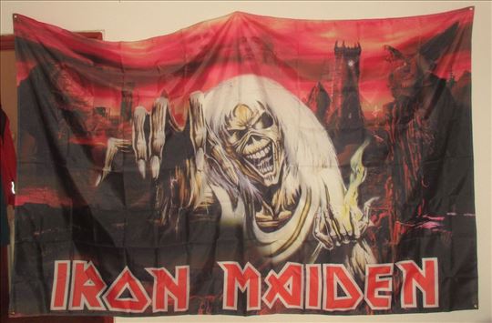 Velika zastava Iron Maiden 240x160cm.