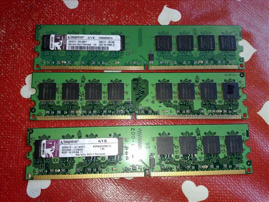 Kingston-3X DDR2 -1Gb