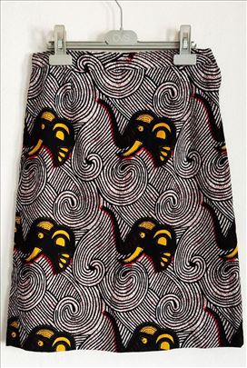 Unikatna pamučna suknja sa slonovima vel. S